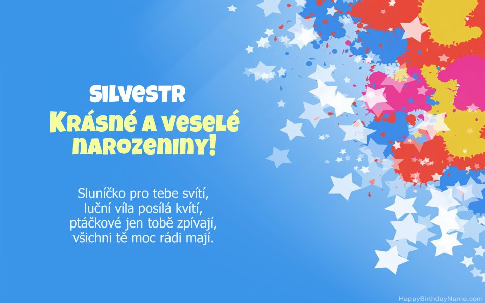 Blahopřeji k narozeninám Silvestr Blahopřeji k narozeninám Silvestr