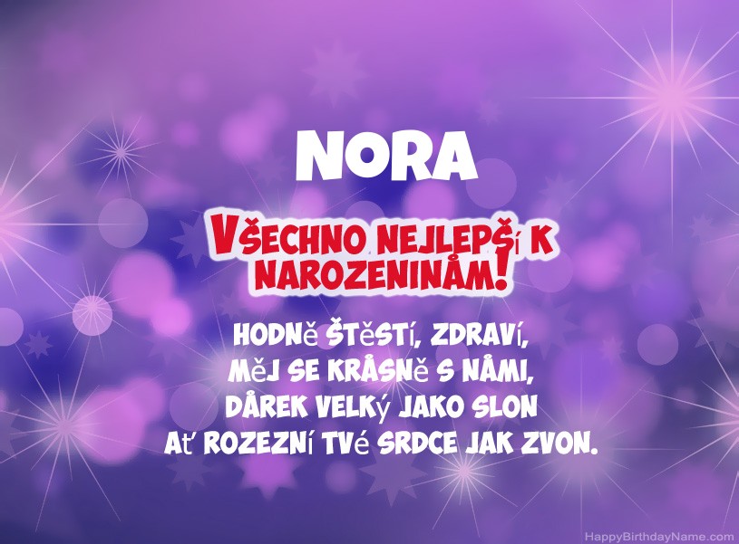 Krásné fotografie k narozeninám Nora