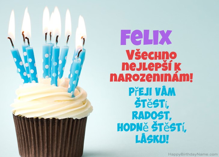 Blahopřejeme k narozeninám Felix