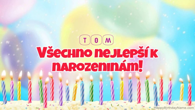 Funny Happy Birthday karty pro Tom