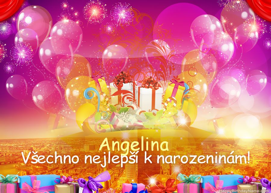 Legrační obrázky vše nejlepší k narozeninám Angelina