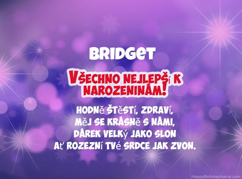 Krásné fotografie k narozeninám Bridget Krásné fotografie k narozeninám Bridget