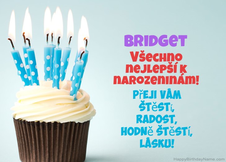 Blahopřejeme k narozeninám Bridget Blahopřejeme k narozeninám Bridget