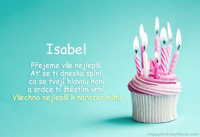Stáhnout obrázek pro Happy Birthday Isabel Stáhnout obrázek pro Happy Birthday Isabel
