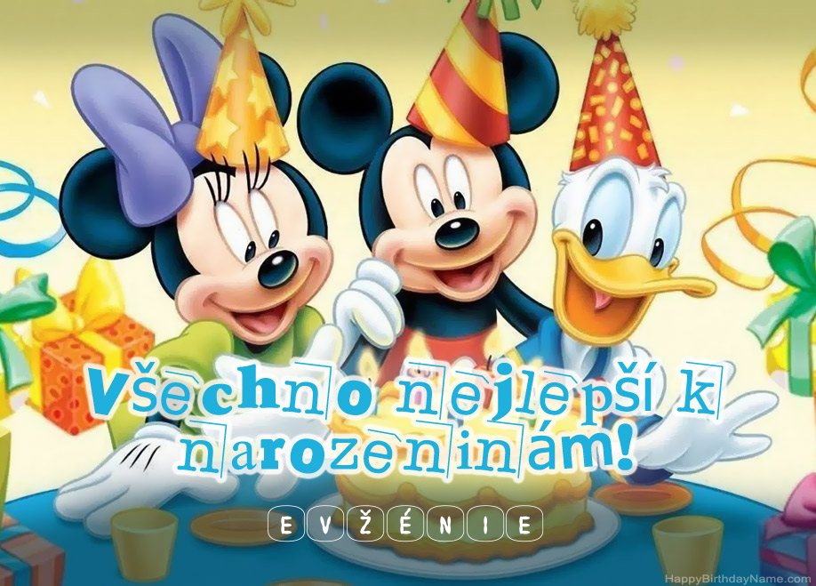 Blahopřání k narozeninám dětí pro Evžénie