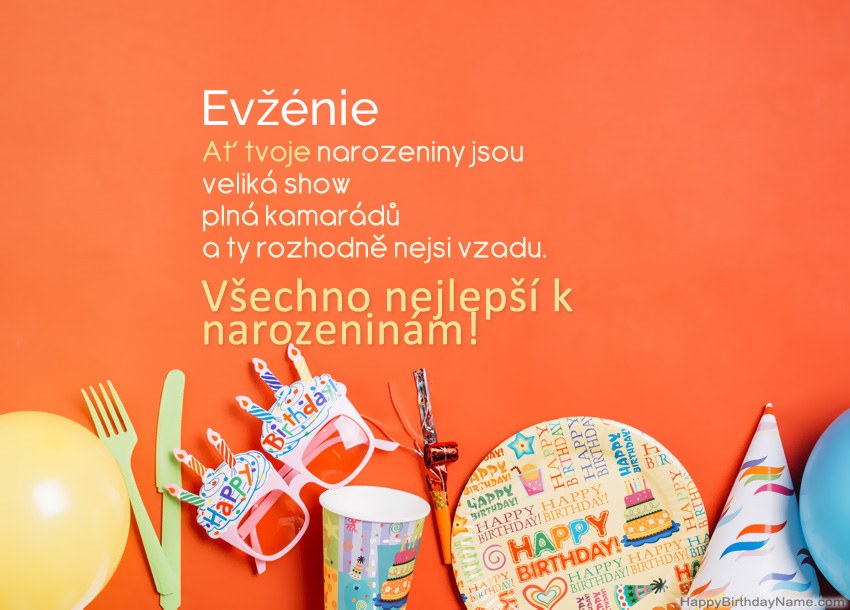 Všechno nejlepší k narozeninám pro Evžénie