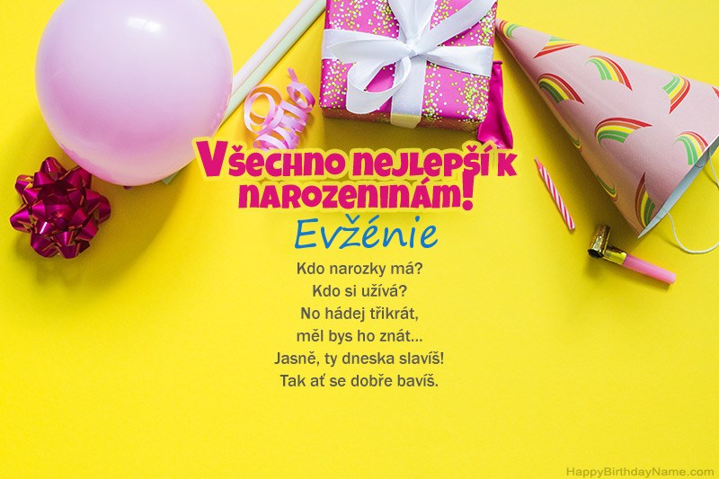 Všechno nejlepší k narozeninám Evžénie v próze