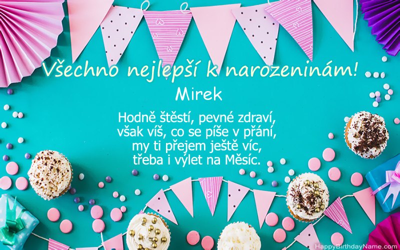 Všechno nejlepší k narozeninám Mirek, Krásné obrázky Všechno nejlepší k narozeninám Mirek, Krásné obrázky
