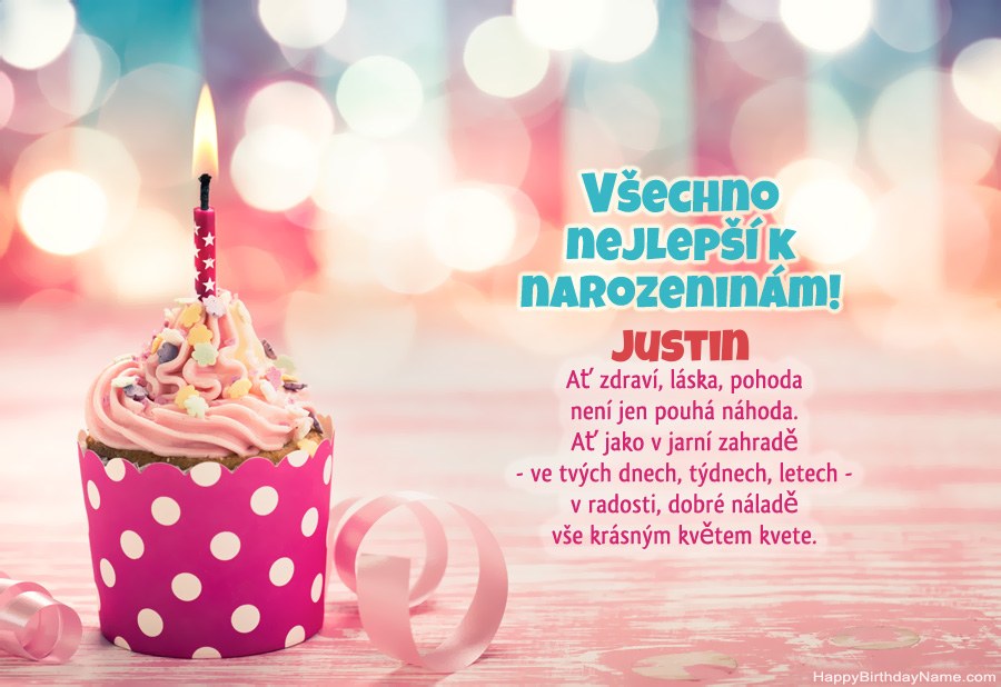Stáhněte si všechno nejlepší k narozeninám Justin zdarma