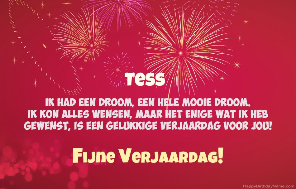 Gelukkige verjaardag Tess, mooie gedichten Gelukkige verjaardag Tess, mooie gedichten