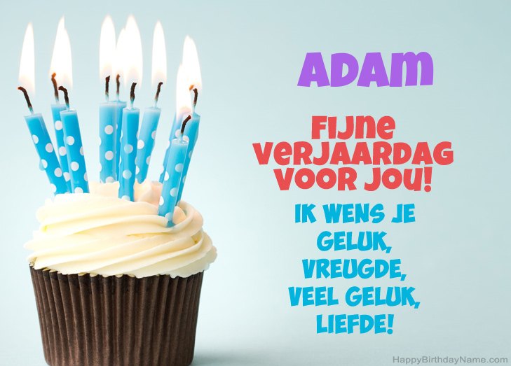 Gefeliciteerd met Fijne verjaardag van Adam Gefeliciteerd met Fijne verjaardag van Adam