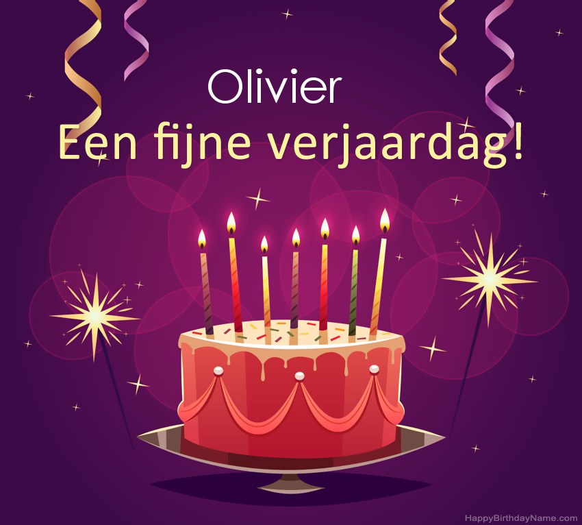 Grappige groeten voor fijne verjaardag Olivier-foto