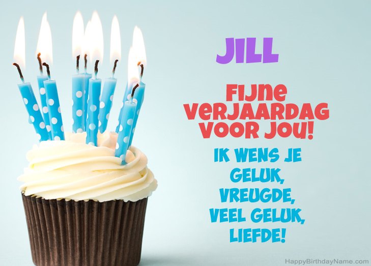 Gefeliciteerd met Fijne verjaardag van Jill