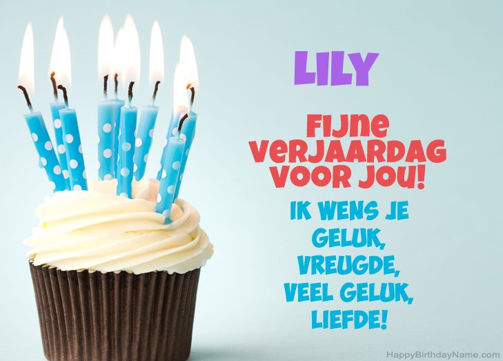 Gefeliciteerd met Fijne verjaardag van Lily Gefeliciteerd met Fijne verjaardag van Lily