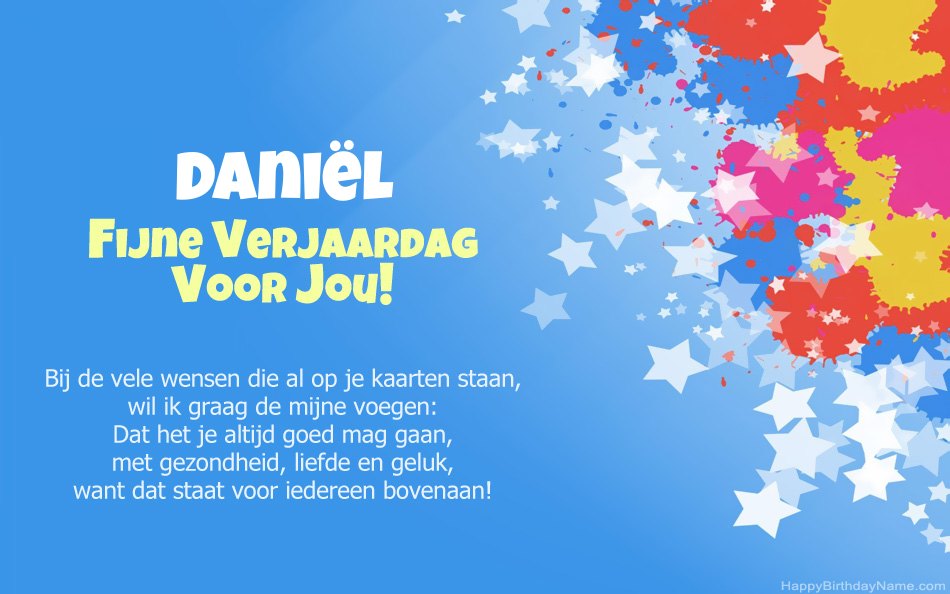 Gefeliciteerd met de verjaardag van Daniël Gefeliciteerd met de verjaardag van Daniël