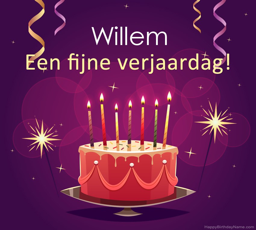 Grappige groeten voor fijne verjaardag Willem-foto