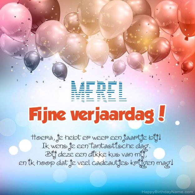 Gedichten op verjaardag voor Merel Gedichten op verjaardag voor Merel