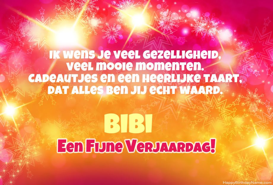 Coole felicitaties voor Happy Birthday of Bibi Coole felicitaties voor Happy Birthday of Bibi