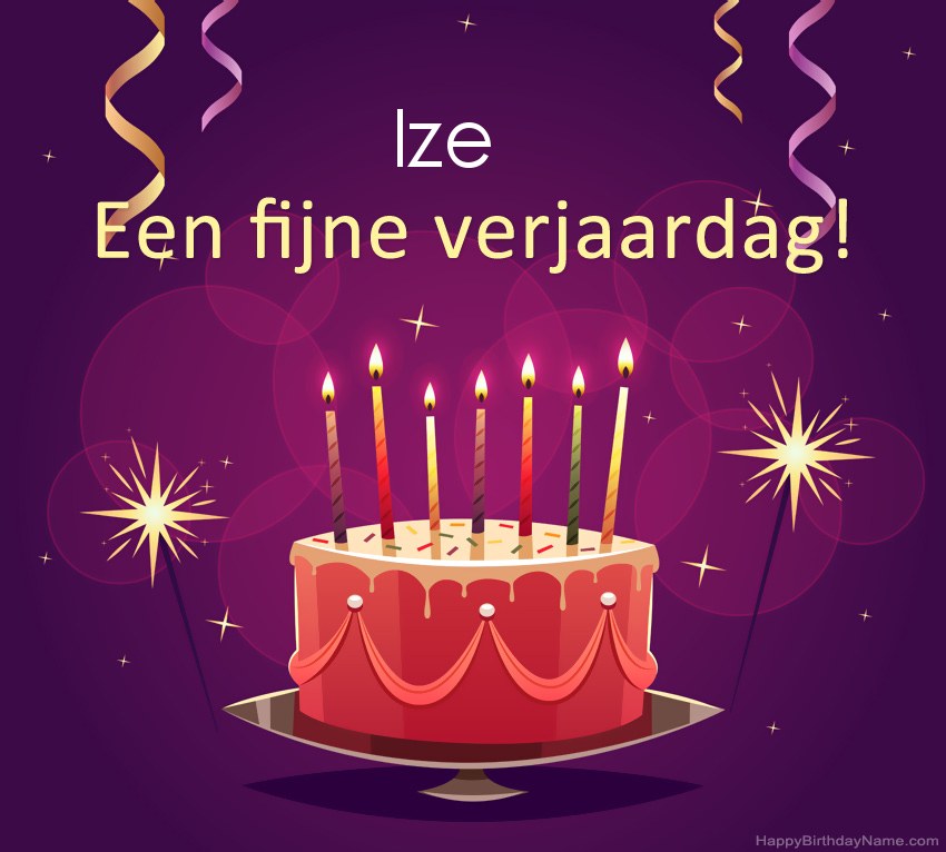 Grappige groeten voor fijne verjaardag Ize-foto