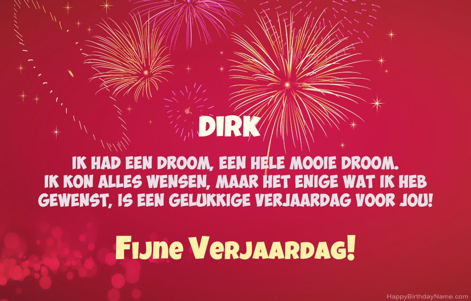 Gelukkige verjaardag Dirk, mooie gedichten Gelukkige verjaardag Dirk, mooie gedichten