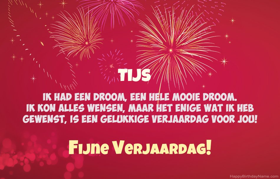 Gelukkige verjaardag Tijs, mooie gedichten Gelukkige verjaardag Tijs, mooie gedichten