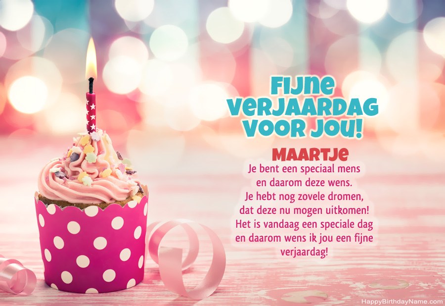 Gelukkige verjaardagskaart Maartje gratis downloaden