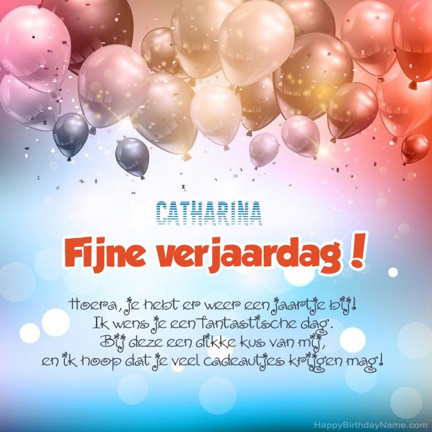 Gedichten op verjaardag voor Catharina