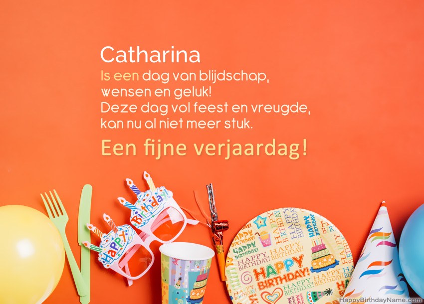 Gelukkige verjaardagskaarten voor Catharina