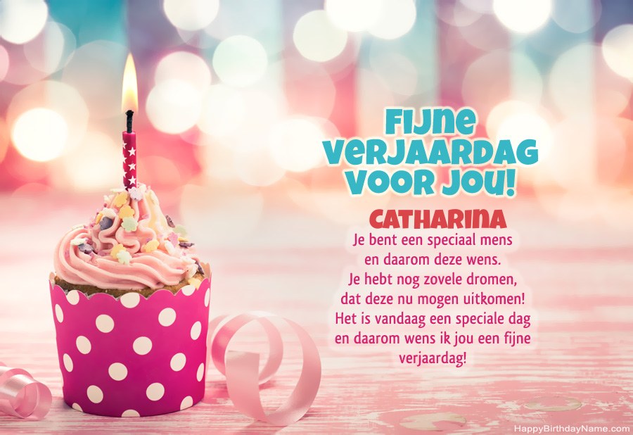 Gelukkige verjaardagskaart Catharina gratis downloaden