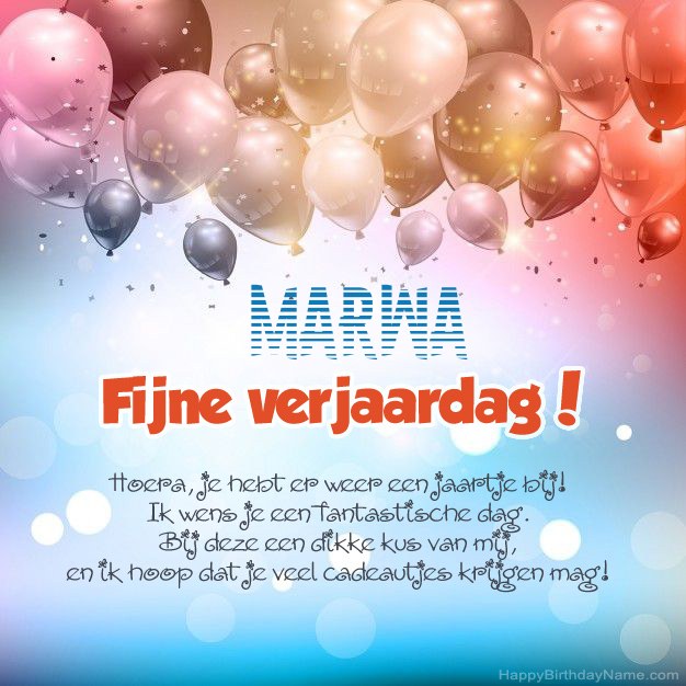 Gedichten op verjaardag voor Marwa