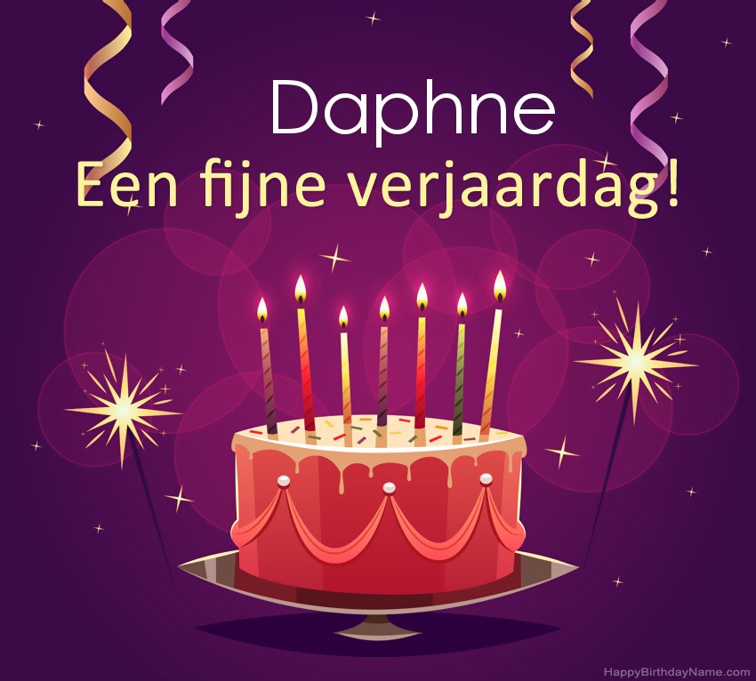 Grappige groeten voor fijne verjaardag Daphne-foto