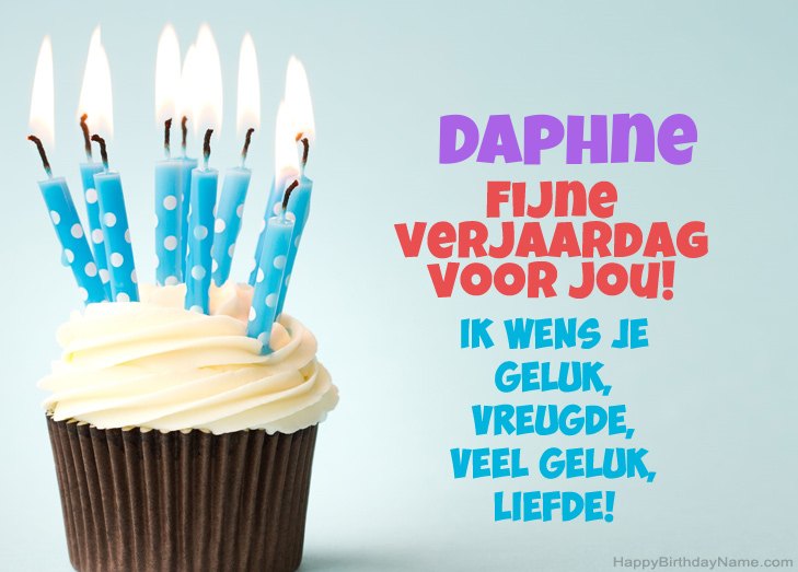 Gefeliciteerd met Fijne verjaardag van Daphne