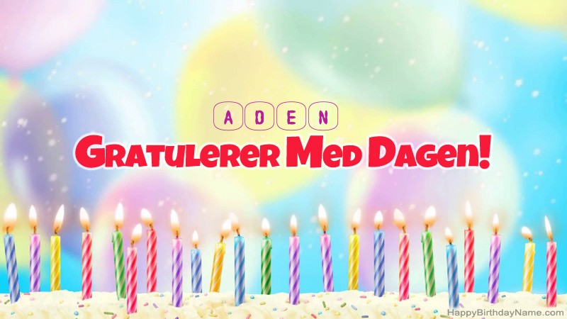 Gratulerer med Gratulerer med Aden fødselsdag